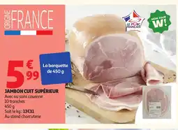 Auchan Jambon cuit supérieur offre