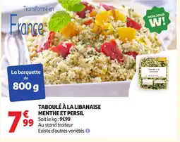 Auchan Taboulé à la libanaise menthe et persil offre