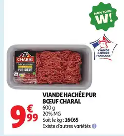 Auchan CHARAL hachée pur boeuf offre