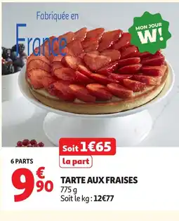 Auchan Tarte aux fraises offre