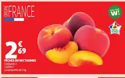 Auchan Pêches ou nectarines offre