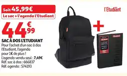 Auchan Sac à dos l'etudiant offre