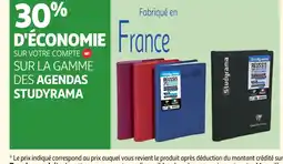 Auchan Sur la gamme des agendas studyrama offre