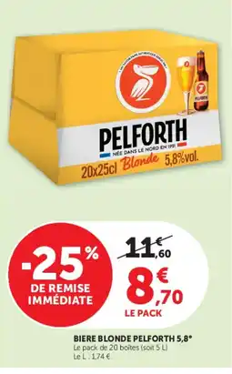 Super U PELFORTH Bière blonde offre