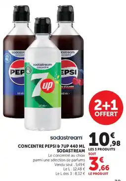 Super U sodastream CONCENTRE PEPSI & 7UP offre