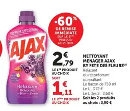 Super U AJAX NETTOYANT MENAGER offre