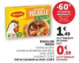 Super U Maggi Bouillon Volaille offre