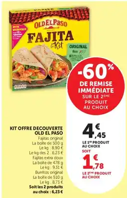 Super U OLD EL PASO Fajita le Kit offre