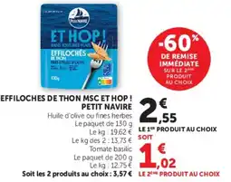 Super U PETIT NAVIRE EFFILOCHÉS DE THON offre