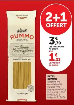 Super U RUMMO Spaghetti offre