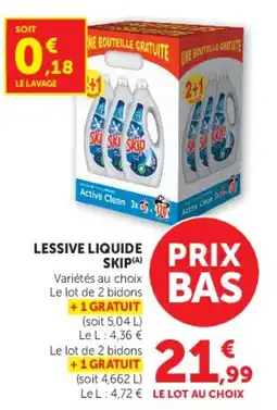 Super U SKIP Lessive liquide offre