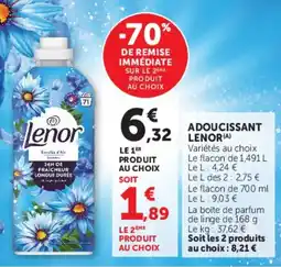 Super U Lenor Adoucissant offre