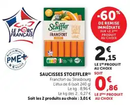 Super U Stoeffler Saucisses offre
