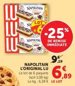 Super U NAPOLITAIN L'ORIGINAL LU offre