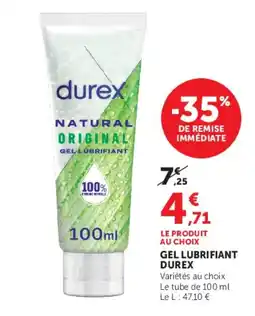 Super U Durex Gel lubrifiant offre