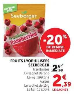 Super U Seeberger Framboises offre