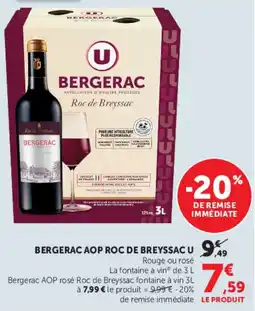 Super U BERGERAC Roc de Breyssac U offre