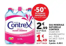 Super U Contrex offre