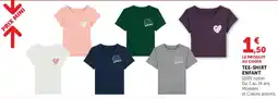 Super U TEE-SHIRT ENFANT offre