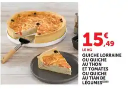 Super U Quiche Lorraine offre