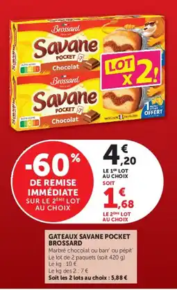 Hyper U Brossard gateaux savane pocket offre