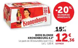 Hyper U Kronenbourg Bière blonde offre