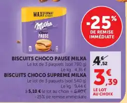 Hyper U Milka Biscuits Choco Pause offre