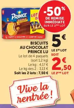 Hyper U PRINCE Biscuits au chocolat offre