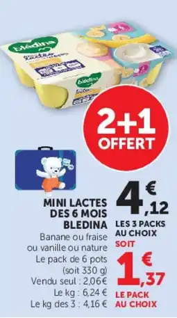 Hyper U BLEDINA MINI LACTES offre