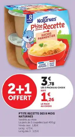 Hyper U Naturnes P'tite Recette offre