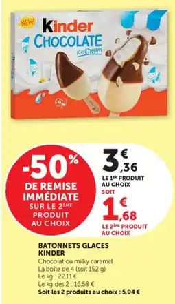 Hyper U Kinder Batonnets glaces offre