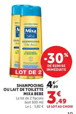 Hyper U Mixa bébé offre