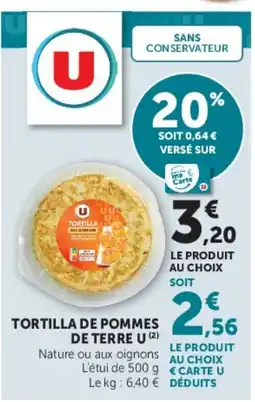 Hyper U U Tortilla de pommes de terre offre