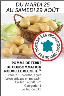 Hyper U POMME DE TERRE DE CONSOMMATION NOUVELLE RECOLTE offre