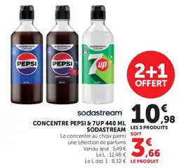 Hyper U Sodastream Concentre Pepsi & 7UP offre