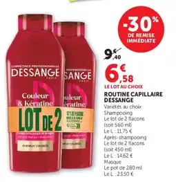 Hyper U DESSANGE ROUTINE CAPILLAIRE offre