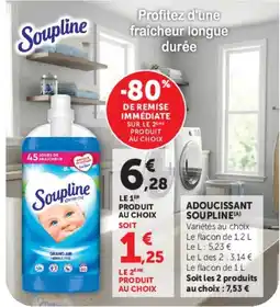 Hyper U Soupline Adoucissant offre