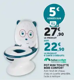 Hyper U bebeconfort POT MINI TOILETTE offre
