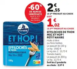 Hyper U Petit Navire Effilochés de thon offre