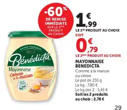 Hyper U Bénédicte Mayonnaise offre