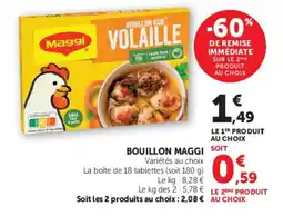 Hyper U Maggi Bouillon Volaille offre