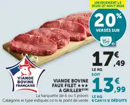 Hyper U FAUX FILET offre