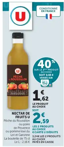 Hyper U U Nectar de fruits offre