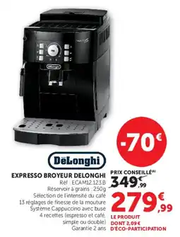 Hyper U DeLonghi Expresso Broyeur Delonghi offre