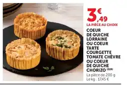 Hyper U Coeur de quiche lorraine offre