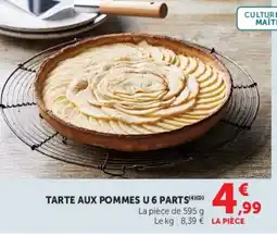 Hyper U Tarte aux pommes u 6 parts offre