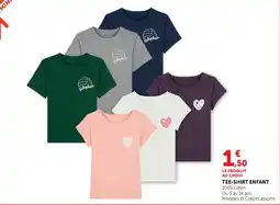 Hyper U TEE-SHIRT ENFANT offre