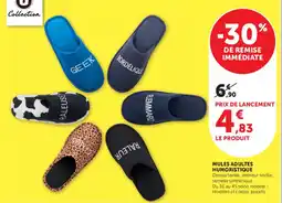 Hyper U Collection Mules adultes humoristique offre
