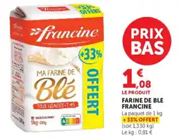 U Express Francine Farine de Blé offre