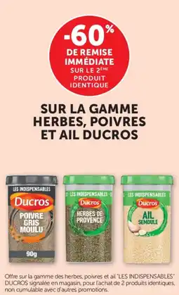 U Express Ducros Sur la gamme herbes poivres et ail offre
